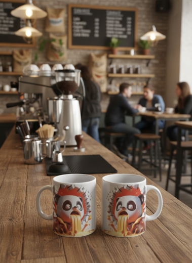 Panda-Tasse Explosion