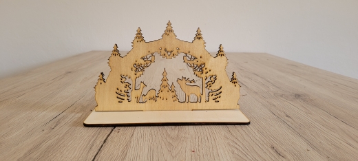 Weihnachtsdekoration Schwibbogen mit Grundplatte