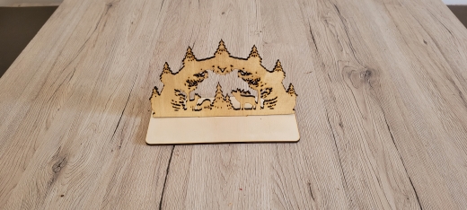 Weihnachtsdekoration Schwibbogen mit Grundplatte