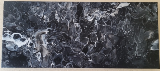 Acryl Pouring: Atemberaubende Kunstwerke im Format 30 x 70