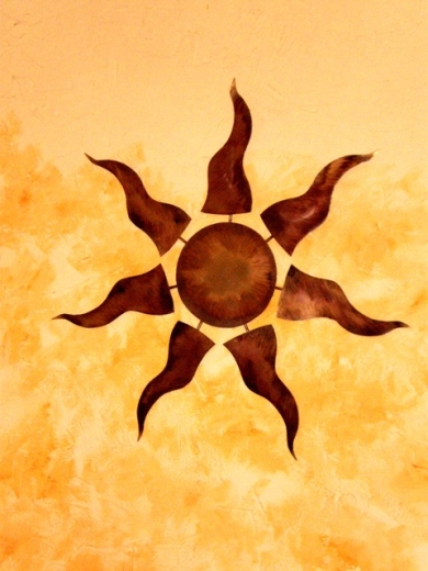 Sonne Wanddekoration
