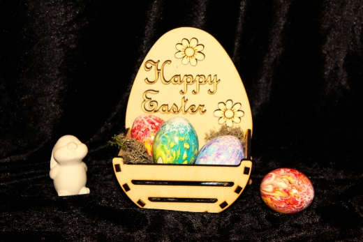 Osterbox mit Blumen & Schmetterlingen – Dekorationen für Ostern