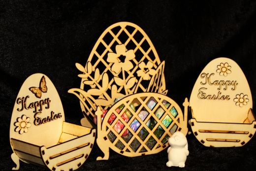 Osterbox mit Blumen & Schmetterlingen – Dekorationen für Ostern