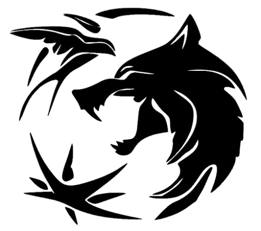 The Witcher Wolf Tribal Aufkleber | Mystisches Design für Auto, Laptop & mehr