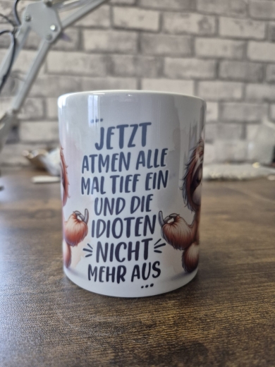 Jetzt Atmen Alle Mal Tief Ein | Lustige Bürotasse Geschenk