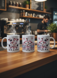 Süße Kuh-Tasse mit Herz-Motiv