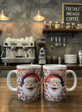 Santa Breaking Through Kaffeebecher