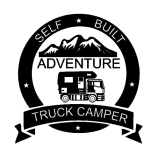 Autoaufkleber Self Build Truck Camper