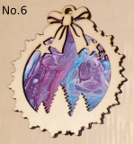 Weihnachtsbaumschmuck mit Acryl Pouring