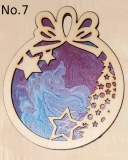 Weihnachtsbaumschmuck mit Acryl Pouring