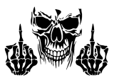Autoaufkleber Skull