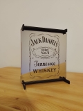 Lasergravierter Jack Daniels Spiegel mit Holzaufsteller | Deko Highlight