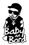 Cooler „Baby an Bord“-Aufkleber – für stylische Familien