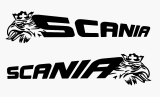 Scania Aufkleber Set – Schriftzug mit Greifkopf | Hochwertige LKW Deko