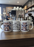 Morgenmuffel-Waschbär Kaffeebecher | Lustige Tasse für Kaffeeliebhaber & Frühaufsteher-Hasser | Geschenkidee