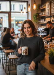 Lustige Büro-Tasse: Man muss nicht verrückt sein...
