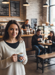 Weihnachtliche Lebkuchen-Tasse