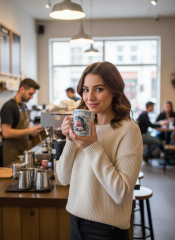 Nostalgie-Tasse „Winterexpress“