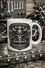 Viking Riders Tasse – Wikinger Skull Becher „Ride to Valhalla