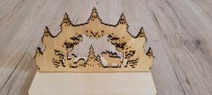Weihnachtsdekoration Schwibbogen mit Grundplatte
