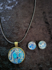 Ocean Dream – Schmuckset aus Anhänger & Ohrsteckern