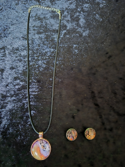 Schmuck-Set Mystic Swirl in Metalfassung