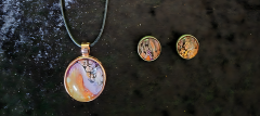 Schmuck-Set Mystic Swirl in Metalfassung