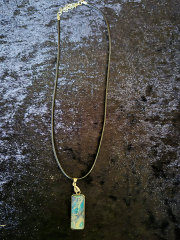 Acryl Pouring Schmuck Kette | Handgefertigter Glascabochon Anhänger | Unikat