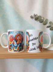 Freundschaftstasse „Ich wünschte Du wärst hier!“ mit süßem Motiv